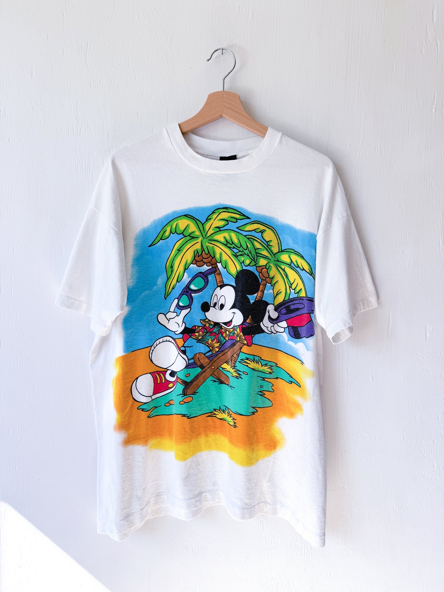 VINTAGE 90’s Tropical Vacation Mickey Tee - XL/1X