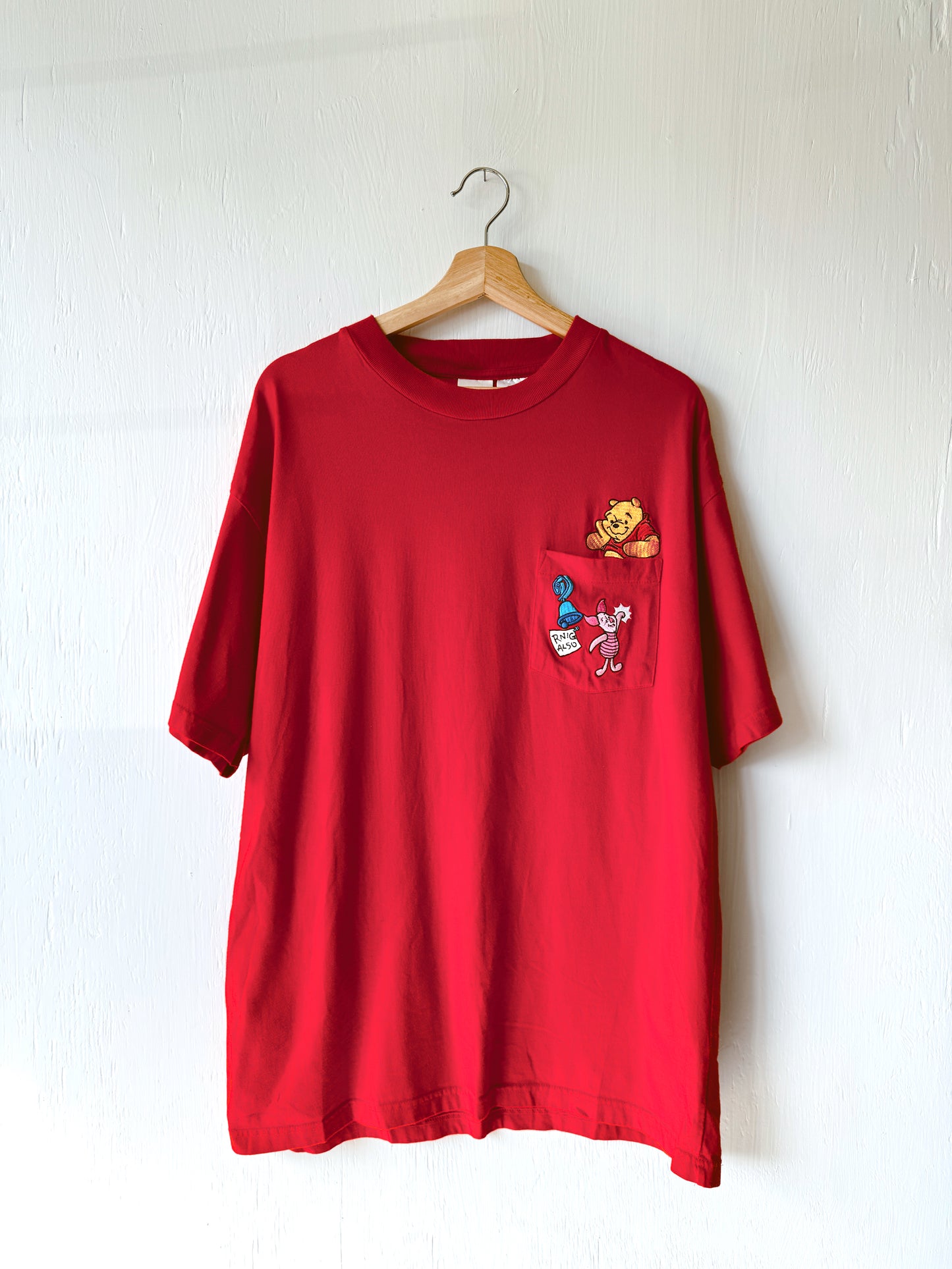 VINTAGE Pooh Piglet Embroidered Tee - XL