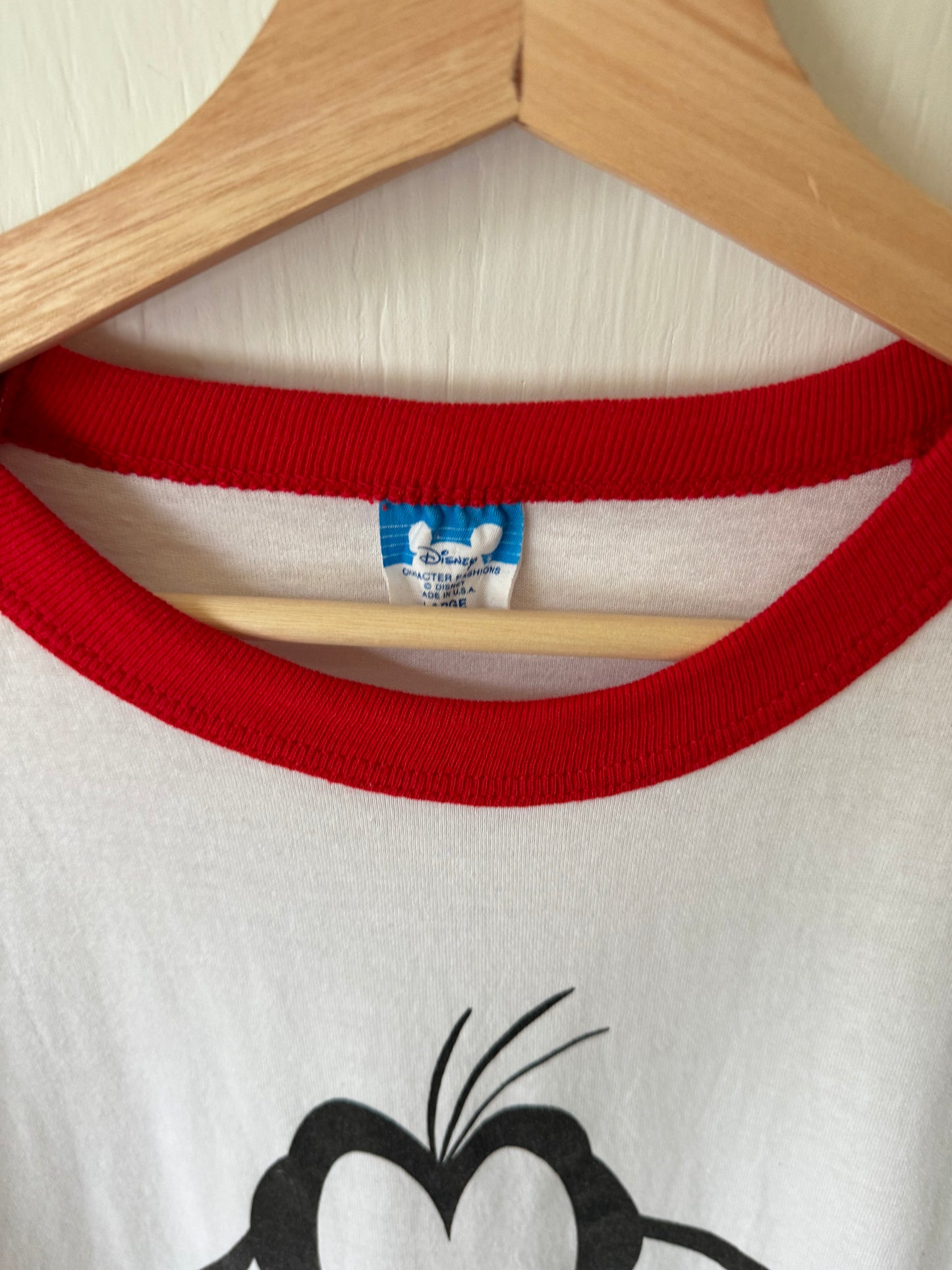 VINTAGE Rare 90’s Goofy Ringer Tee - L