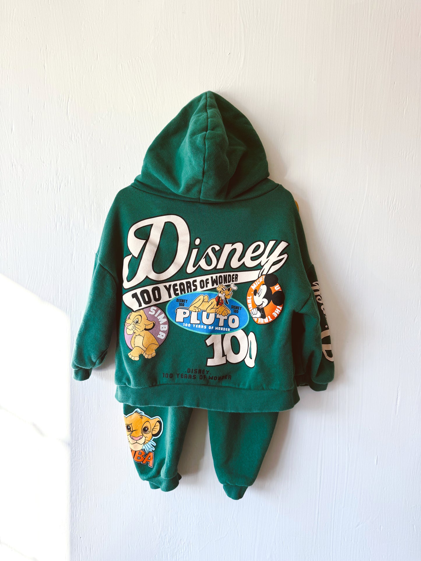 ZARA 2pc Green Disney Sweats - 3T