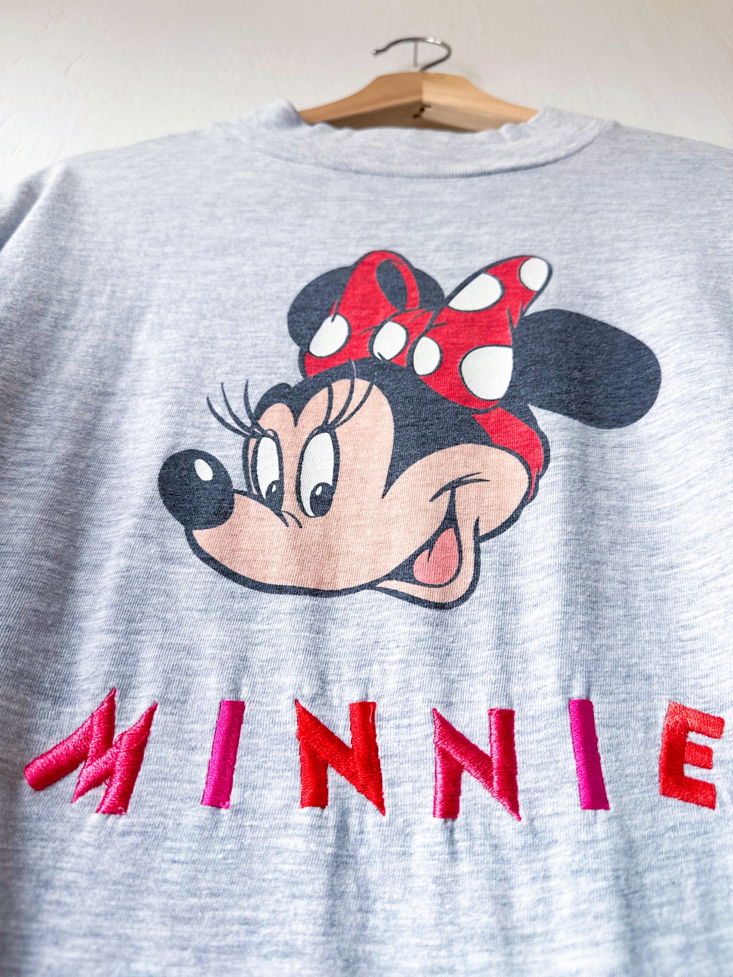 VINTAGE 90’s Embroidered Minnie Tee - XL