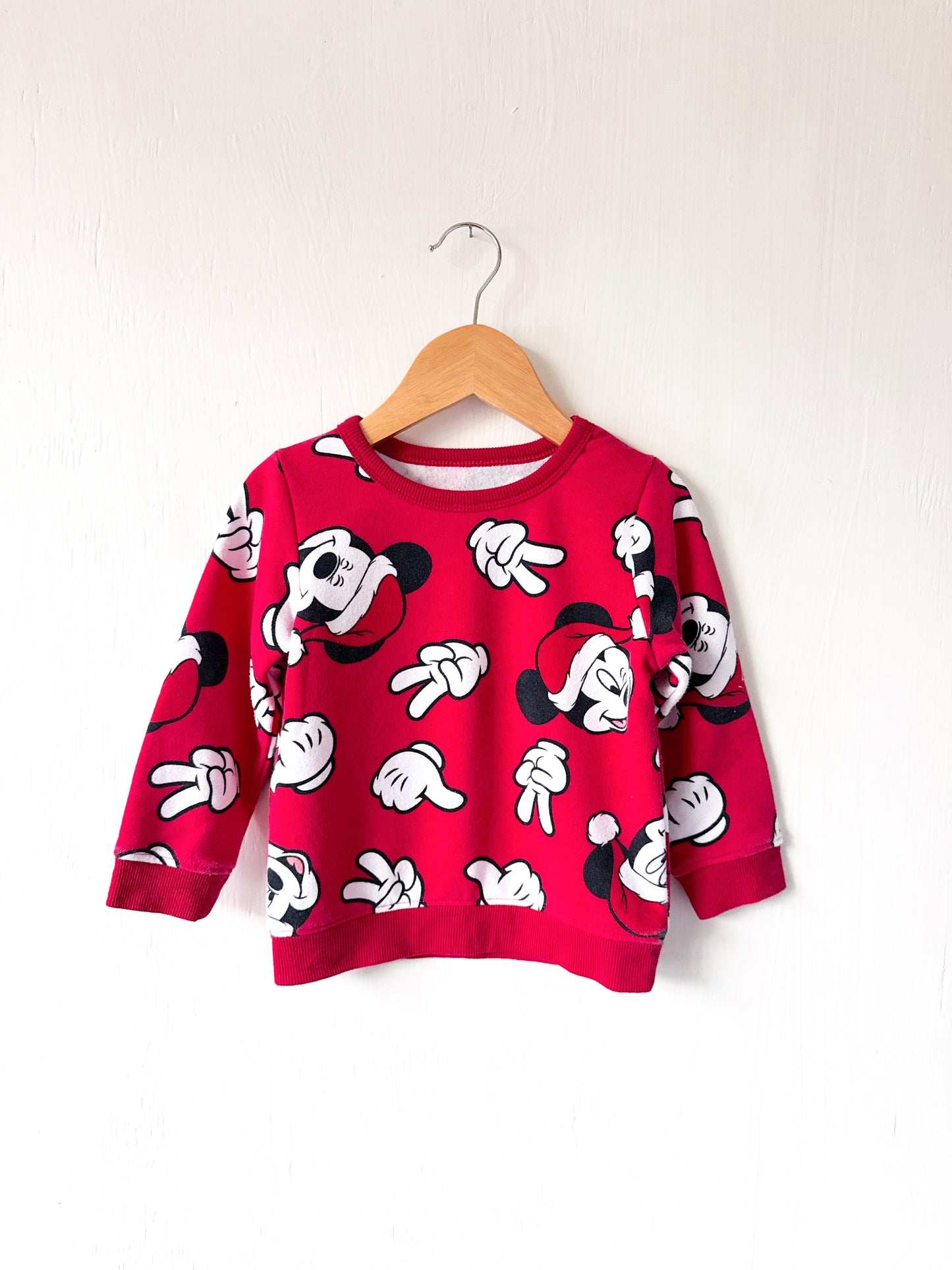 Santa Mickey Crewneck - 2T