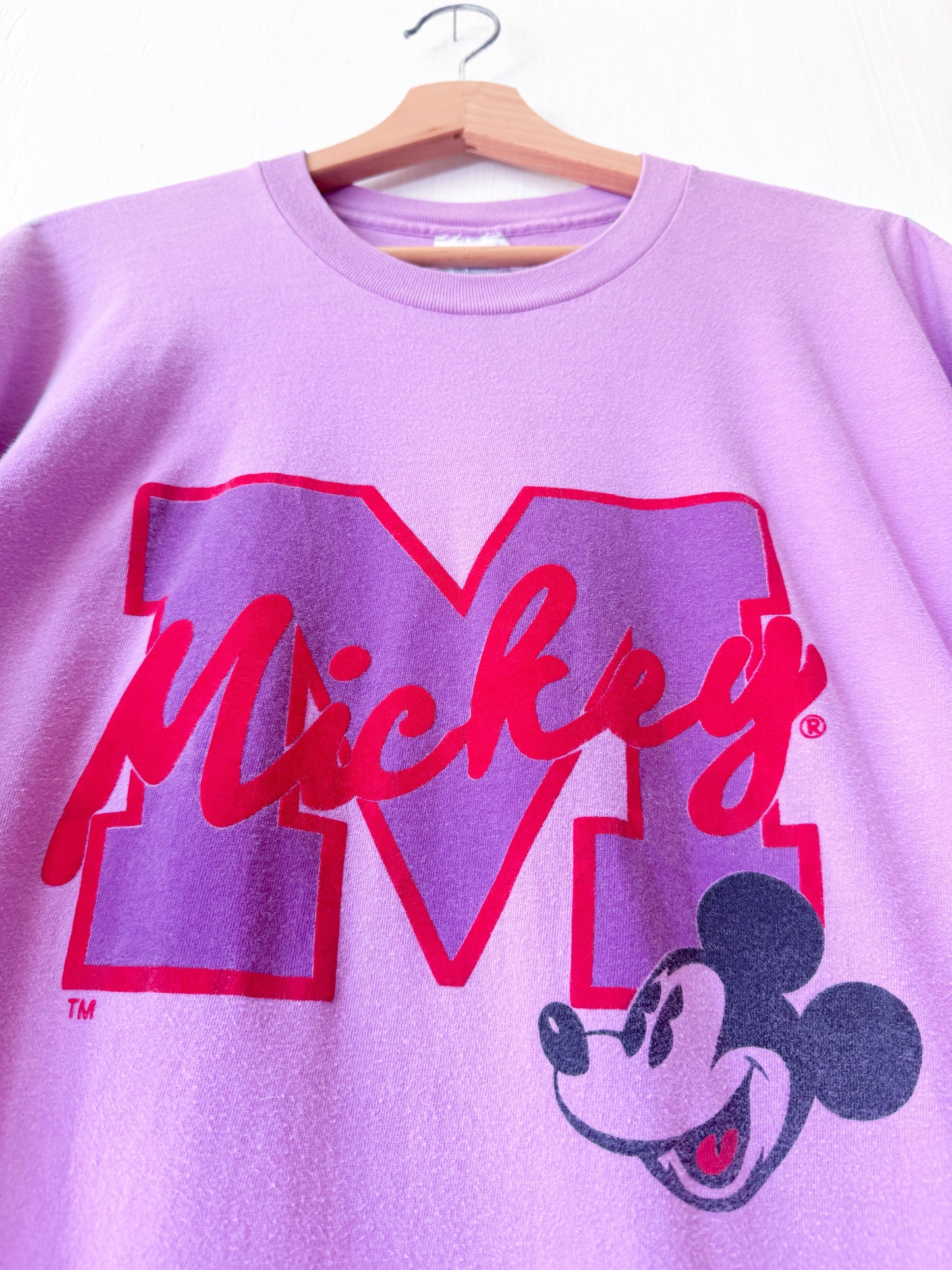 VINTAGE 90’s Big ‘M’ Classic Mickey Tee - L/XL