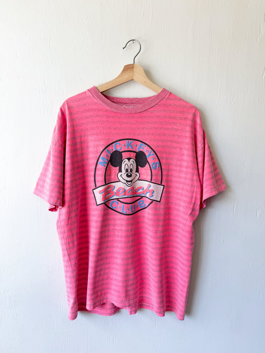 VINTAGE 90’s Rare Mickey’s Beach Club Tee - M/L