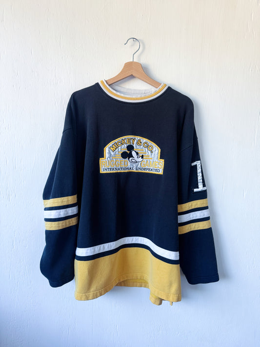 VINTAGE 90’s Mickey Hockey Crewneck - XL/1X