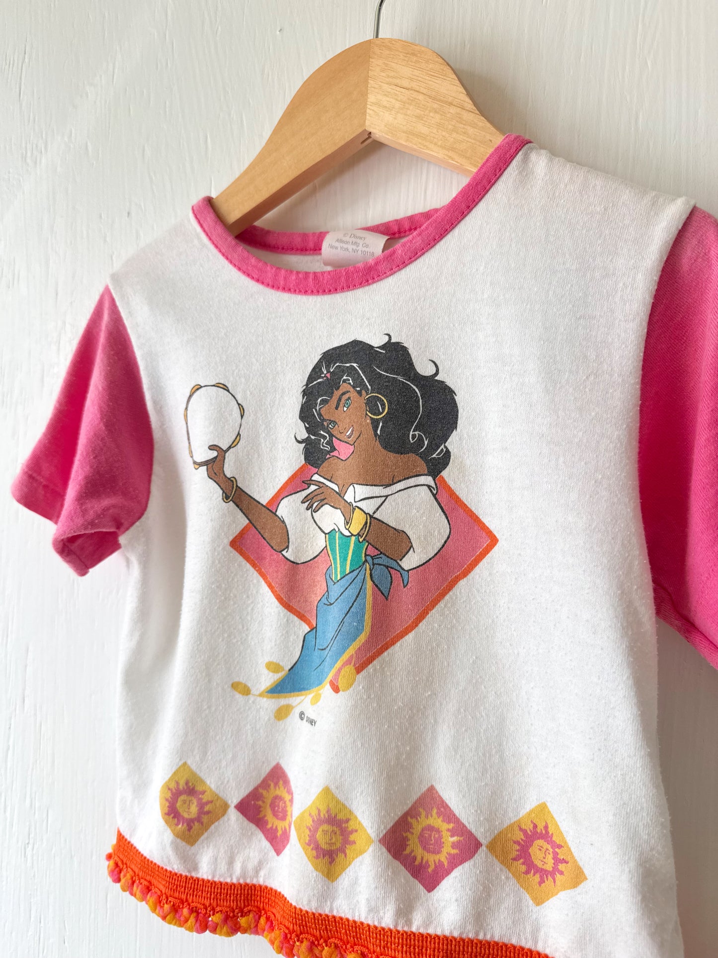 VINTAGE 90’s Esmeralda Hunchback Embellished Tee - 4T