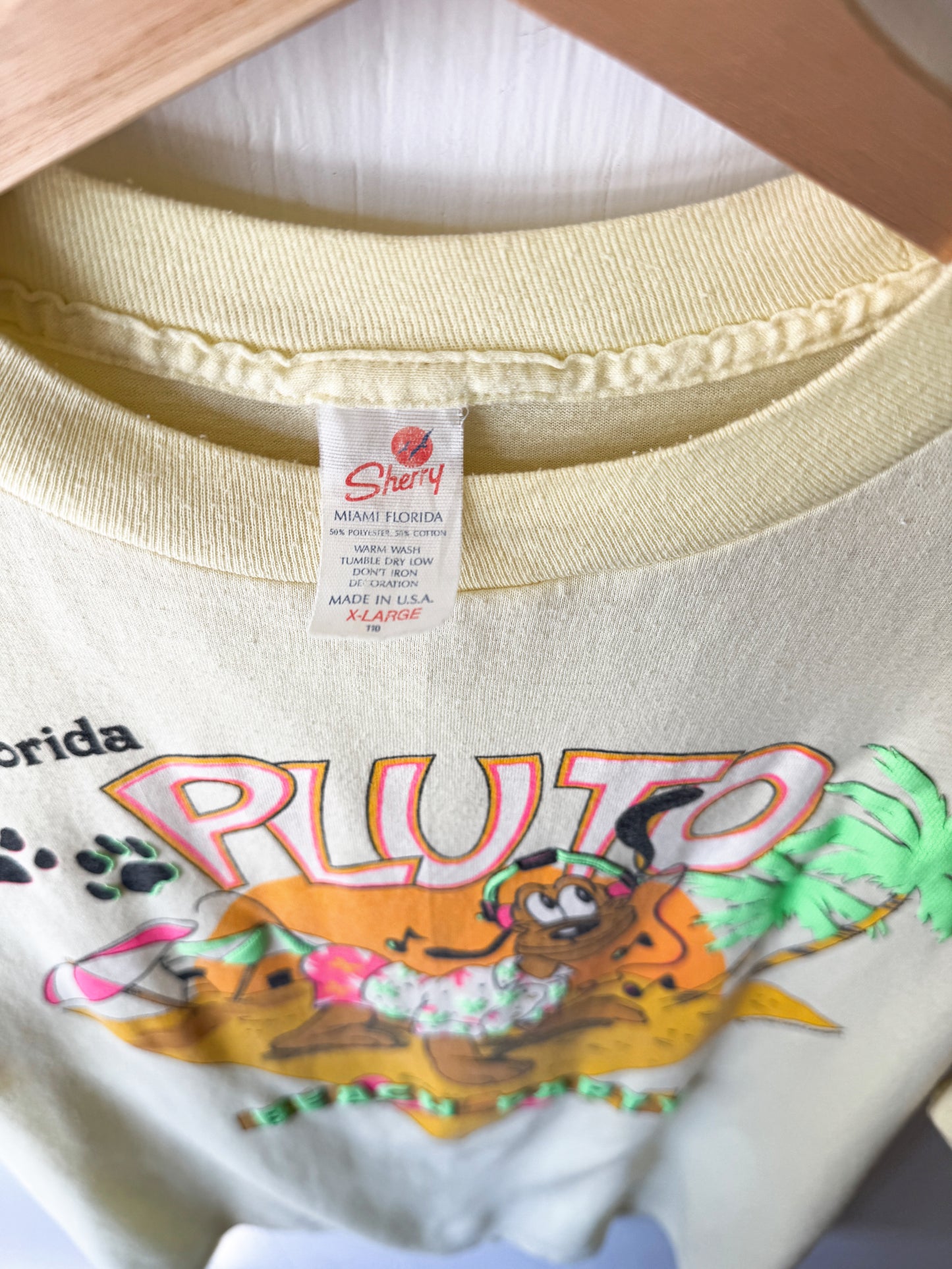 VINTAGE 80’s Rare Pluto Beach Party Tee - XL