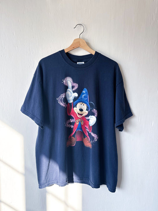 VINTAGE 00’s Sorcerer Mickey Front Back Tee - XL