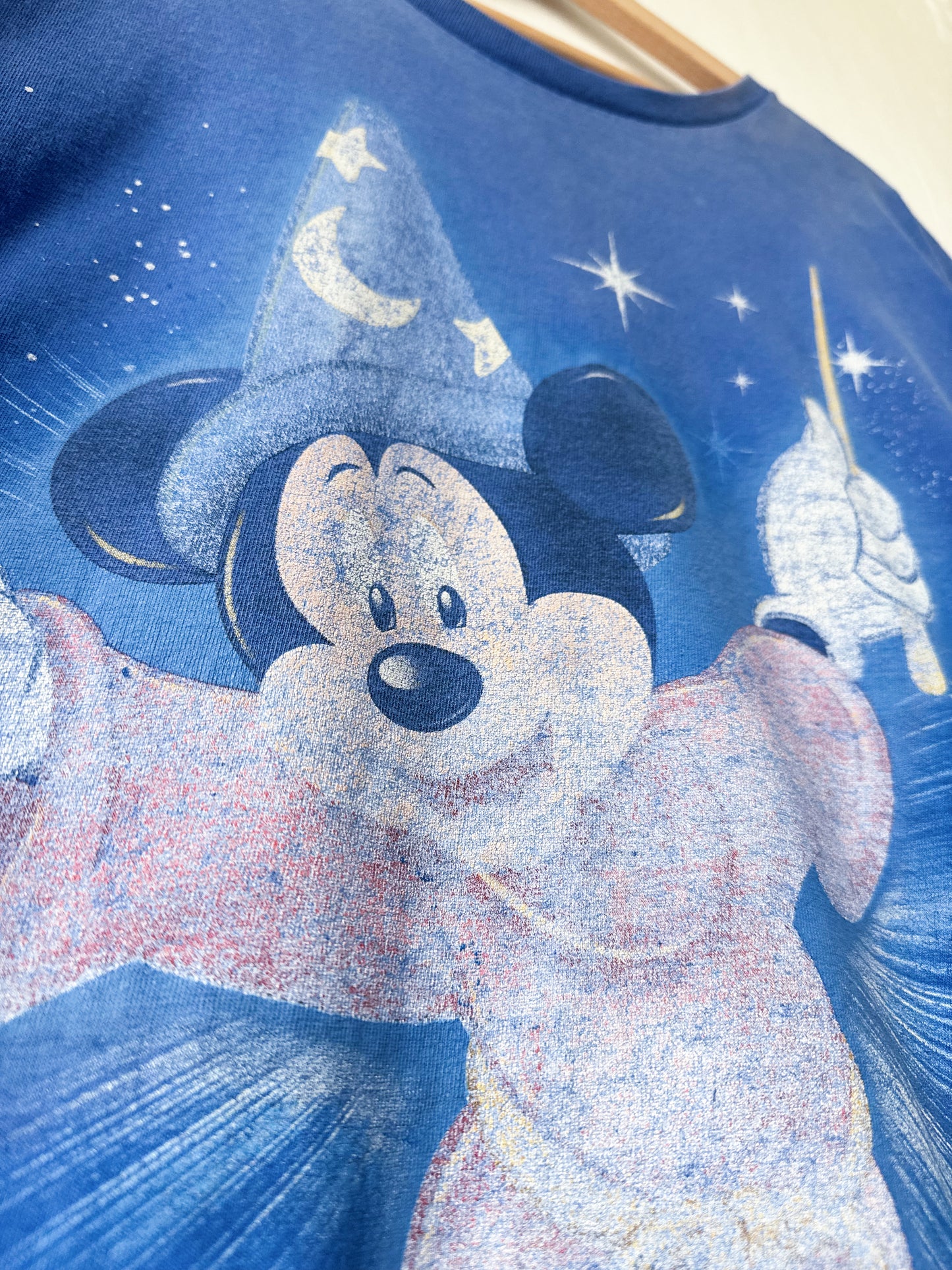 VINTAGE Sorcerer Mickey Cropped Tee - 2X