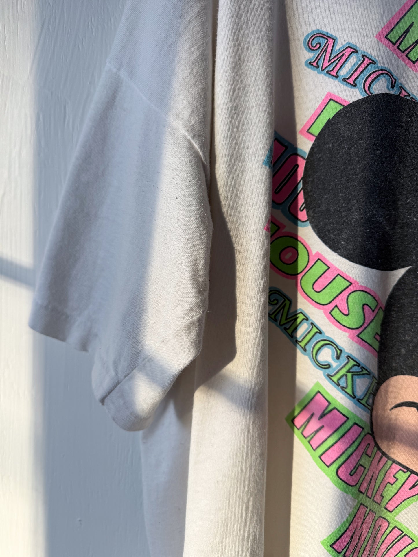 VINTAGE 80’s Rare Big Mickey Face Tee - 2X