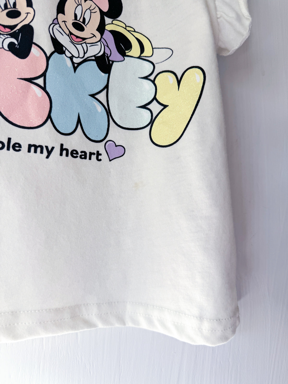 Mickey Bubble Letters Tee - Y6