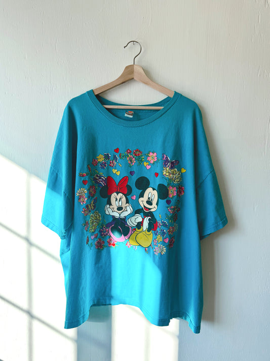 VINTAGE Spring Love Mickey Minnie Tee - OS