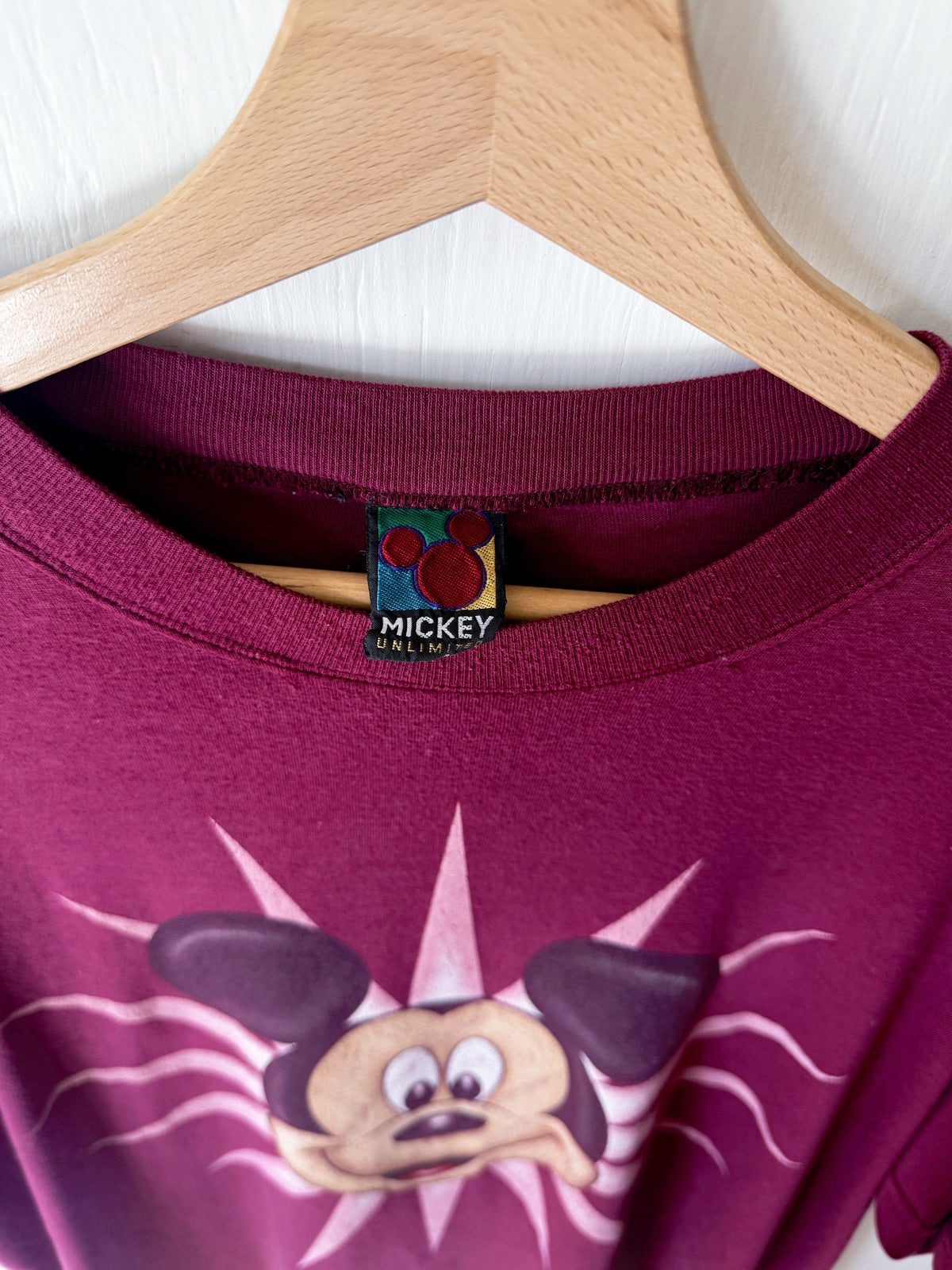 VINTAGE 90’s Starburst Mickey Tee - L