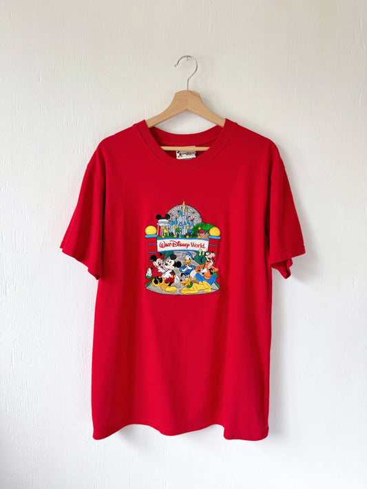 VINTAGE WDW Embroidered 4 Parks Tee - L
