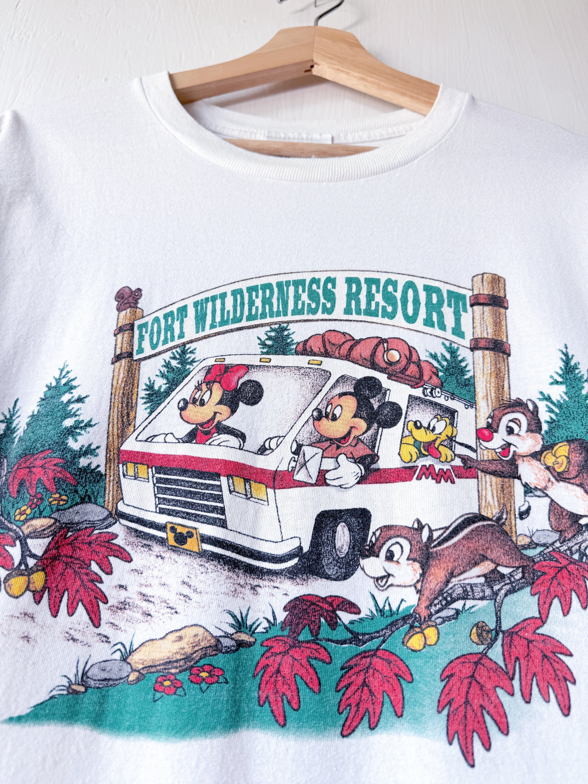 VINTAGE 90’s Fort Wilderness Front Back Tee - L