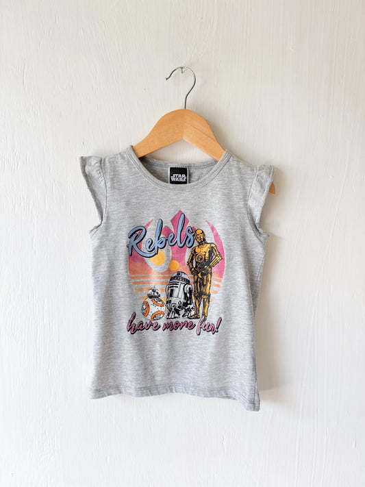 Rebels Have More Fun Ruffle Tank - 5T
