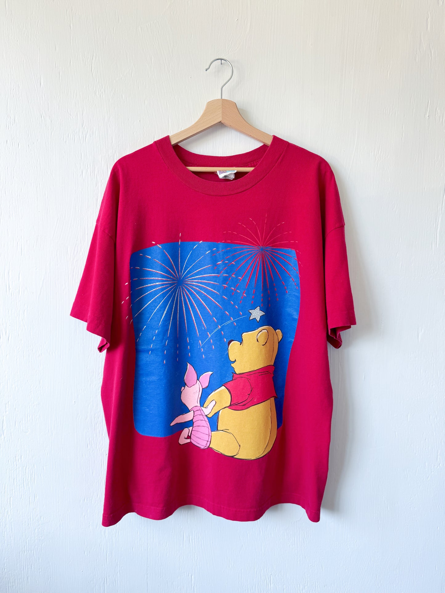 VINTAGE 90’s Pooh Fireworks Tee - 2X