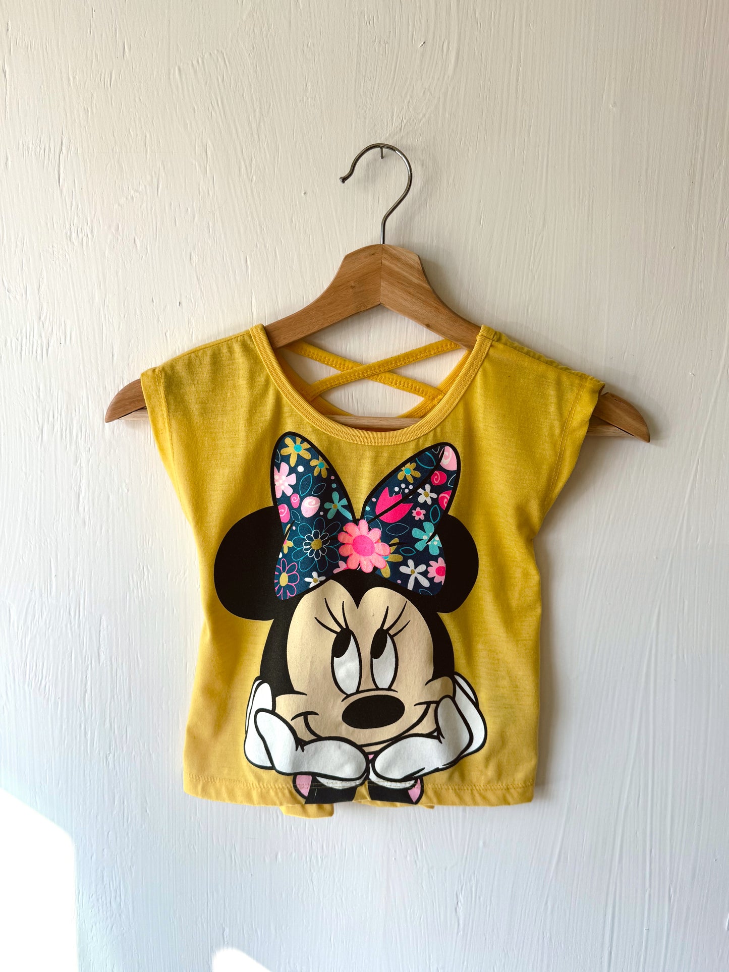 Big Floral Bow Minnie Top - 6X