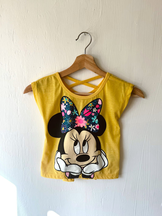 Big Floral Bow Minnie Top - 6X