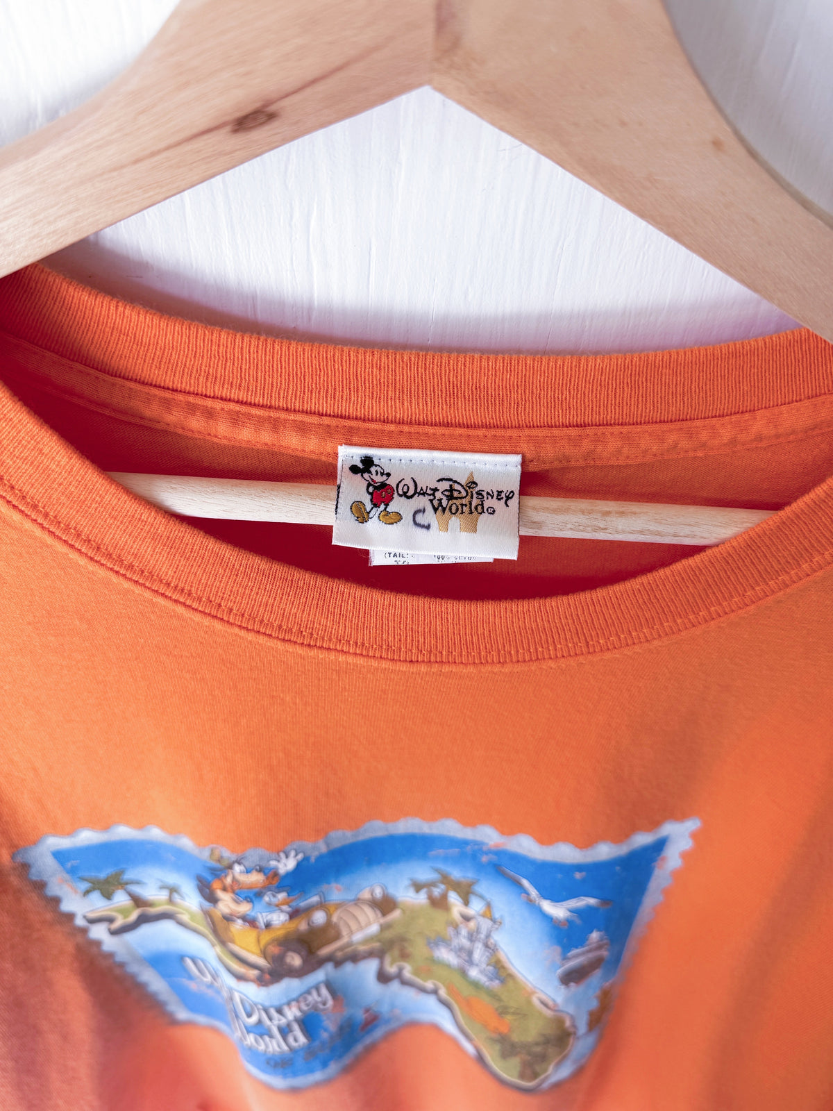 VINTAGE 00’s WDW Stamp Map Tee - XL