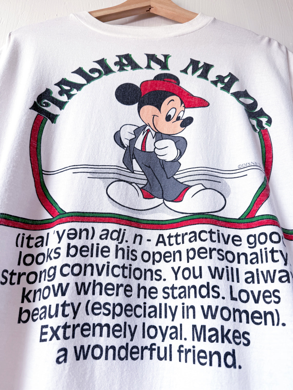 VINTAGE 90’s Italian Made Mickey Tee - XL/1X
