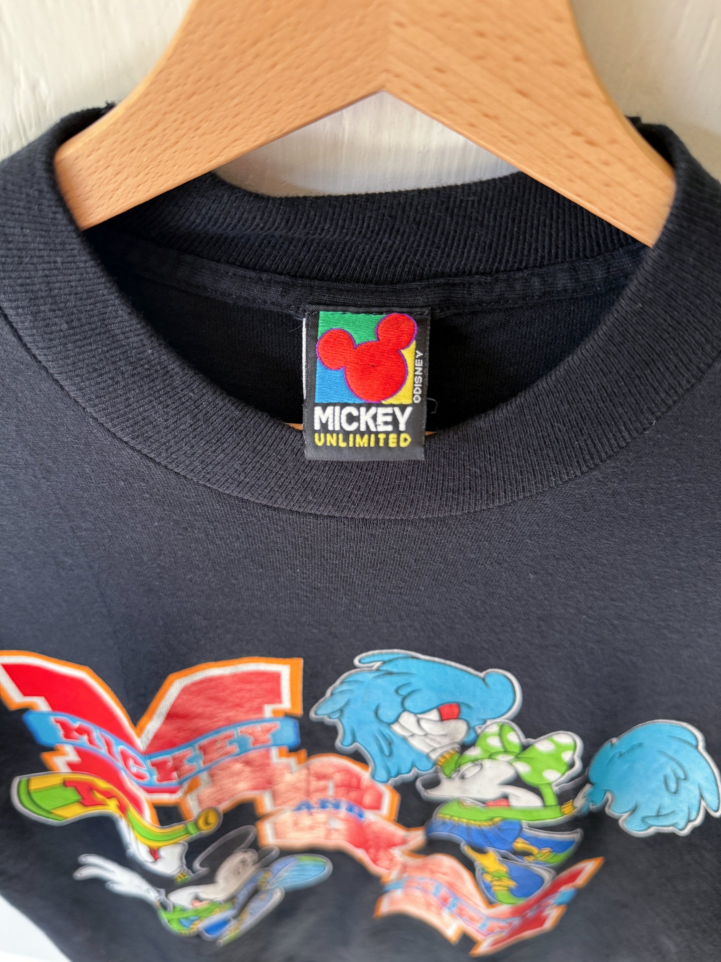 VINTAGE 90’s Cheer Mickey Minnie Tee - M