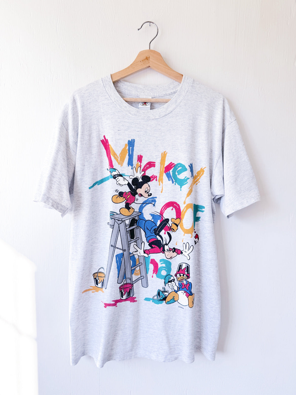 VINTAGE 90’s Mickey Painting Tee - L