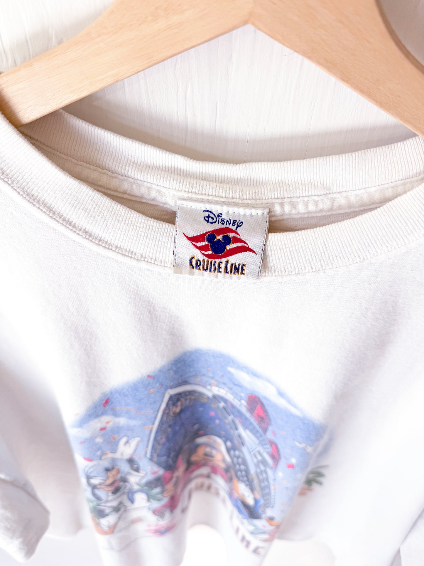 VINTAGE 00’s Disney Cruise Line Character Signatures Tee - XL