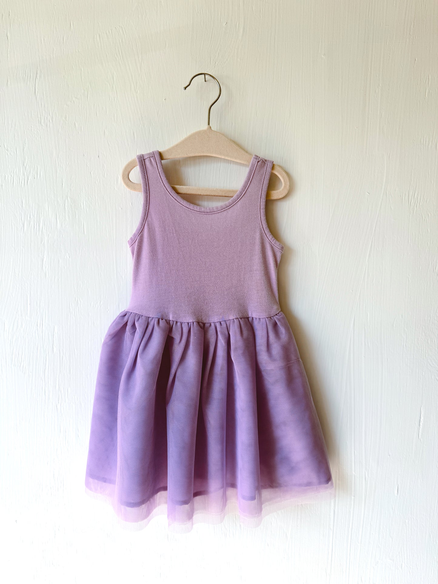 Purple Twirl Tank Dress - 2T