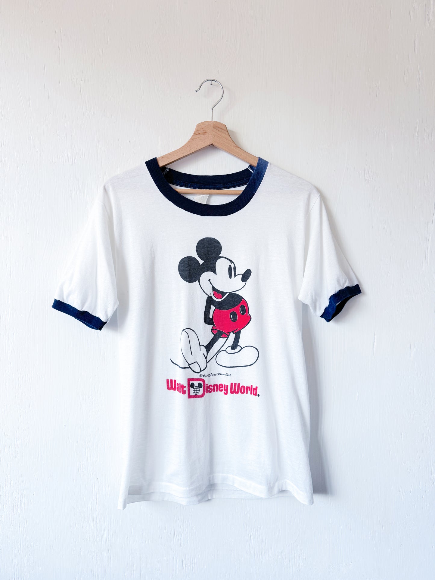 VINTAGE 80’s Walt Disney Productions Classic Ringer Tee - M