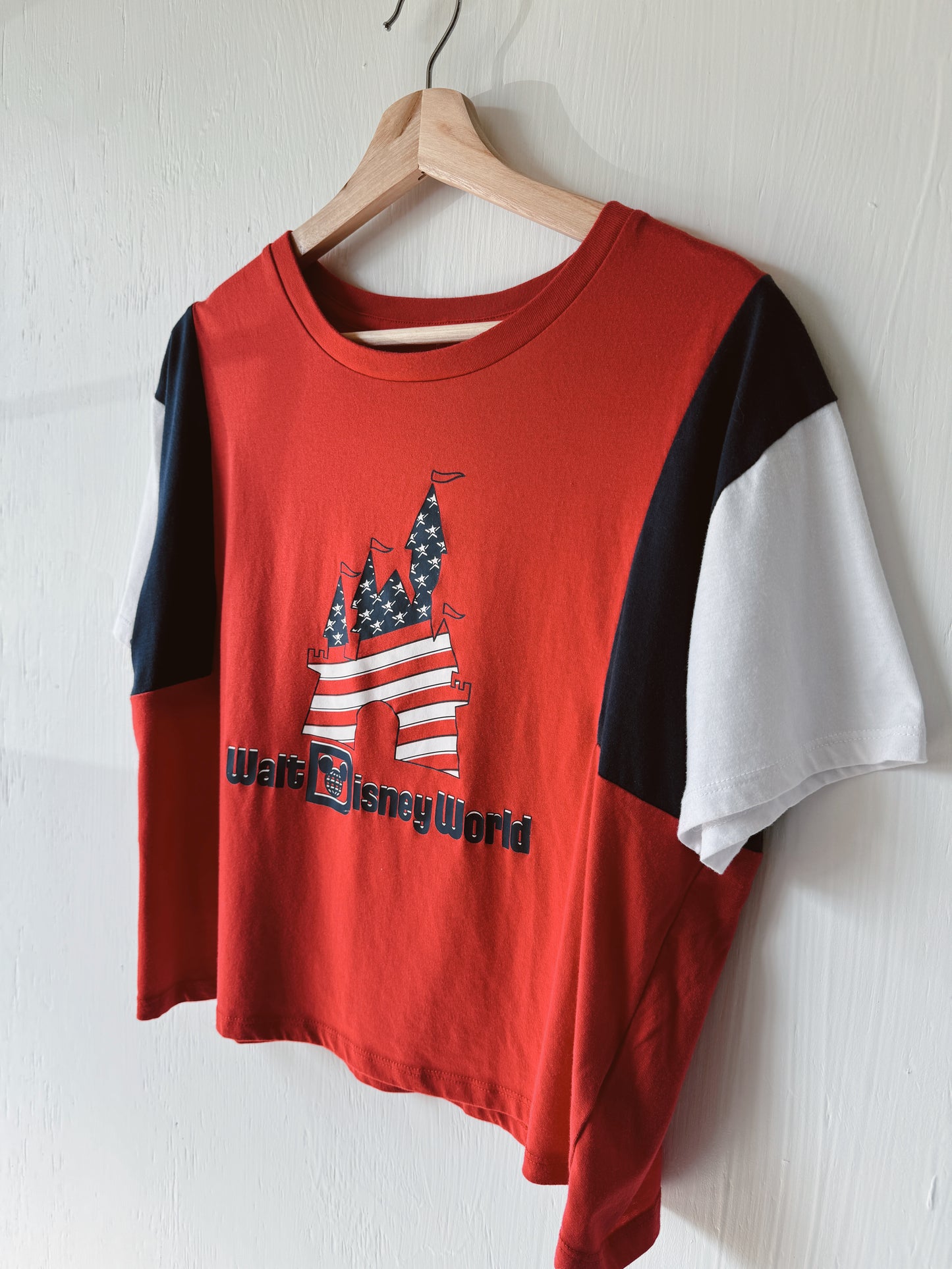 Disney Parks Patriotic Castle Tee - L