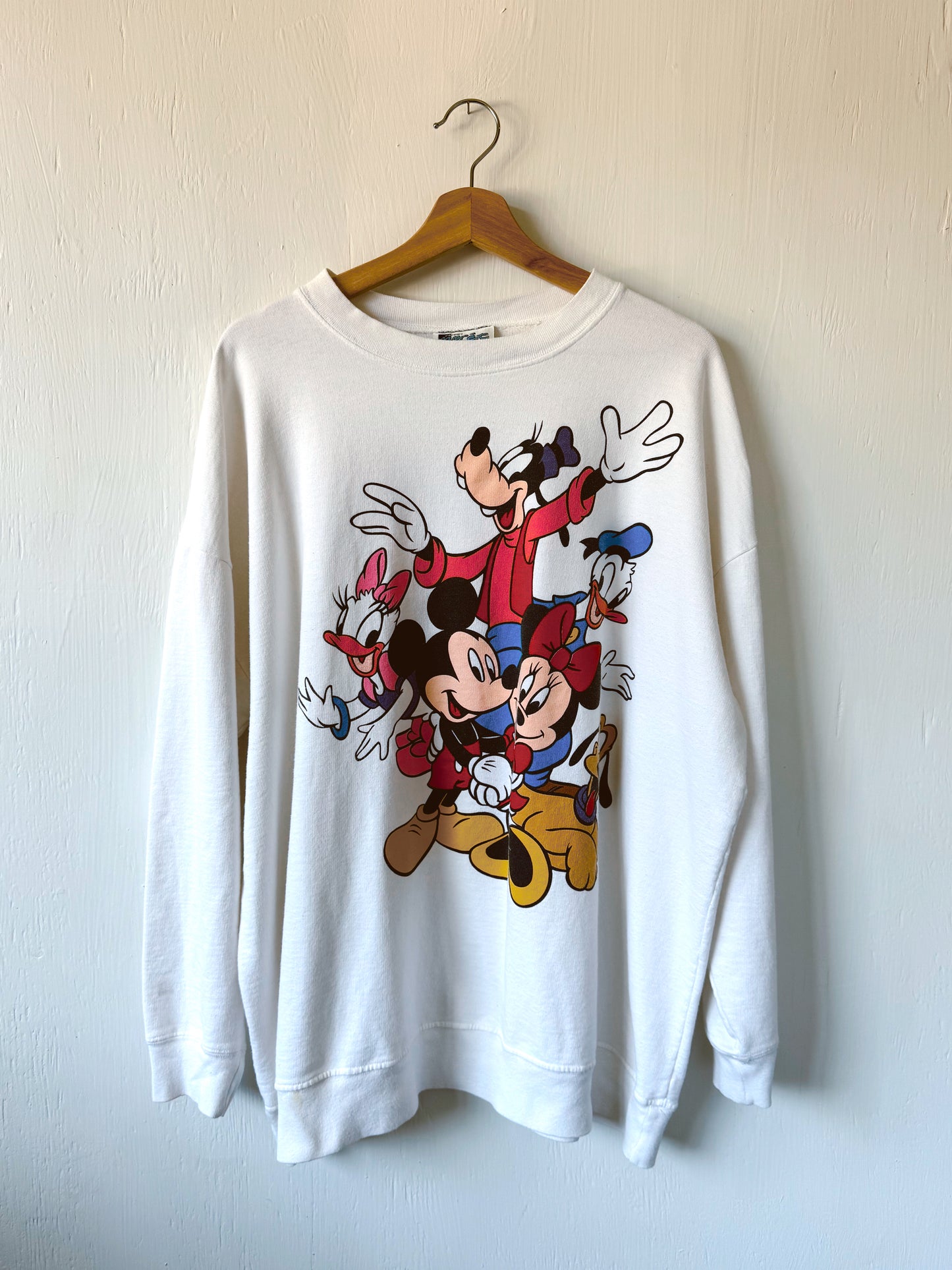 VINTAGE 90’s Mickey + Co White Crewneck - OS