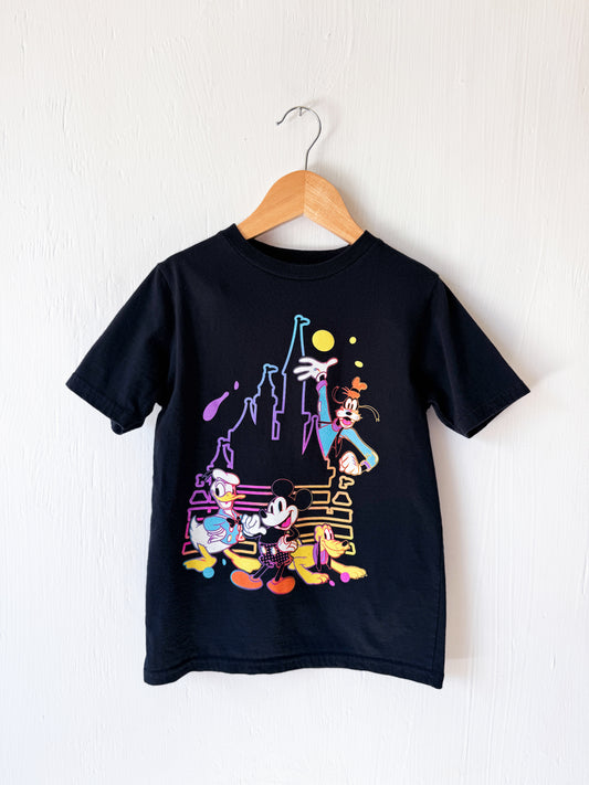 Disney Parks Neon Castle Tee - YS (5/6)