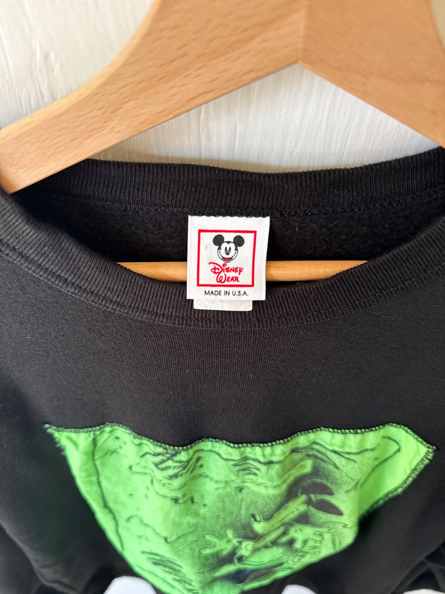 VINTAGE 90's Walt Disney Studios Neon Crewneck- M