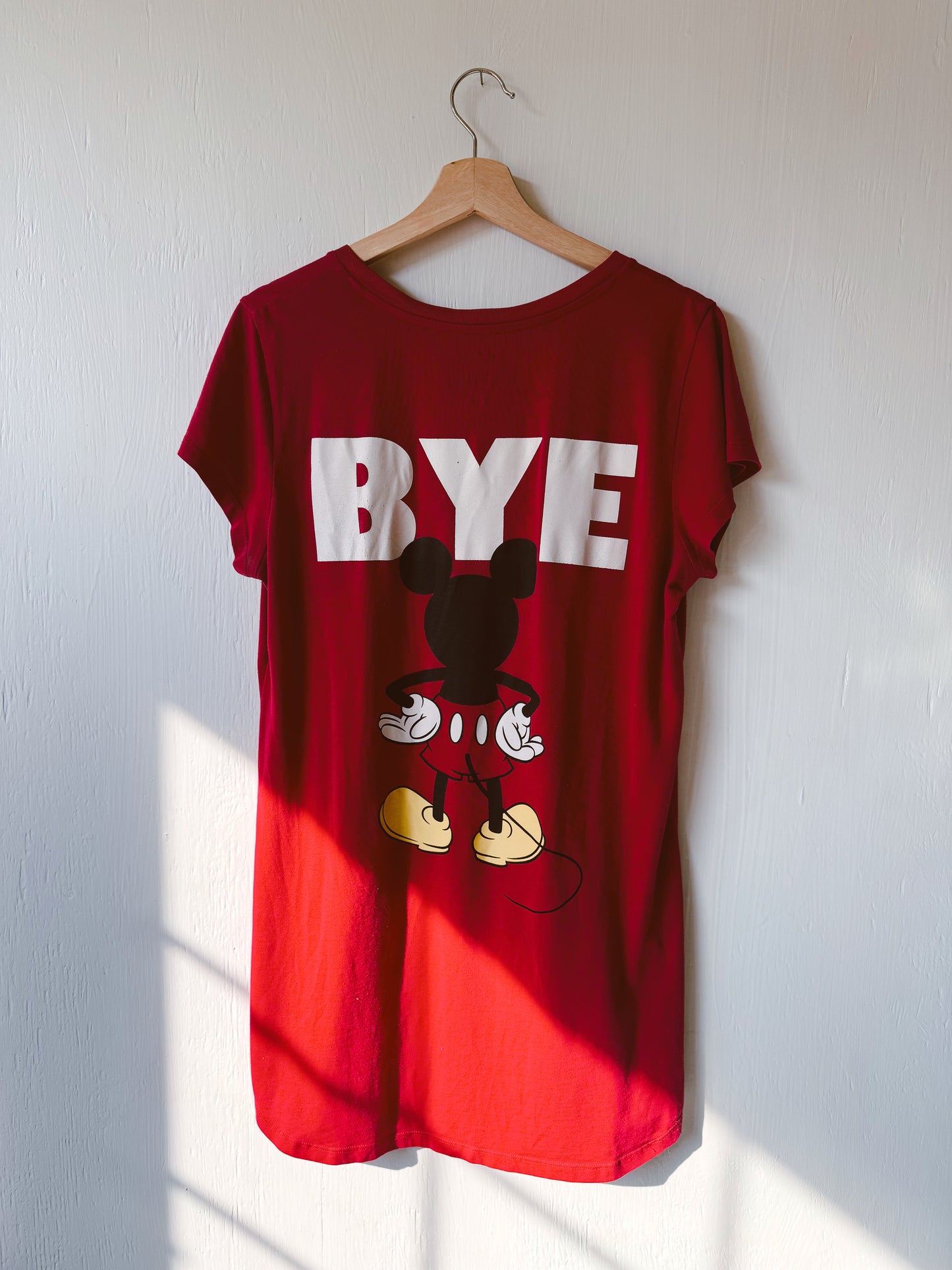 Hi Bye Mickey Tee Dress - L