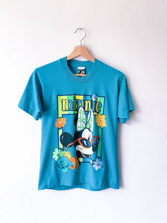 VINTAGE 90’s Minnie Floral Sunnies Tee - YL