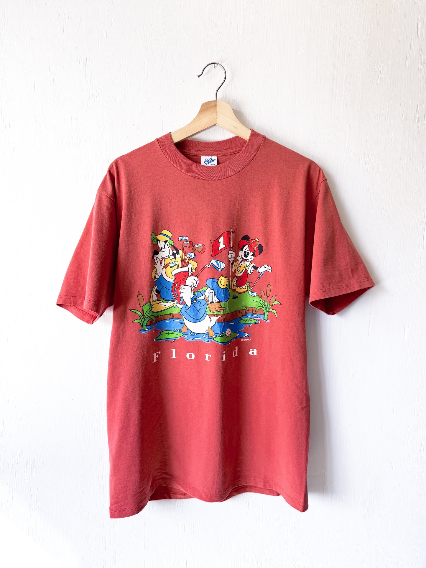 VINTAGE 80’s Rare Mickey Goofy  Donald Golf Tee - L
