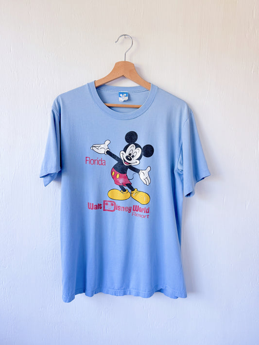 VINTAGE 80’s WDW Classic Mickey Tee - L