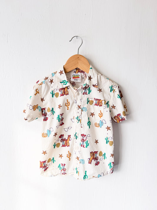 Woody Western Button Down - 3T