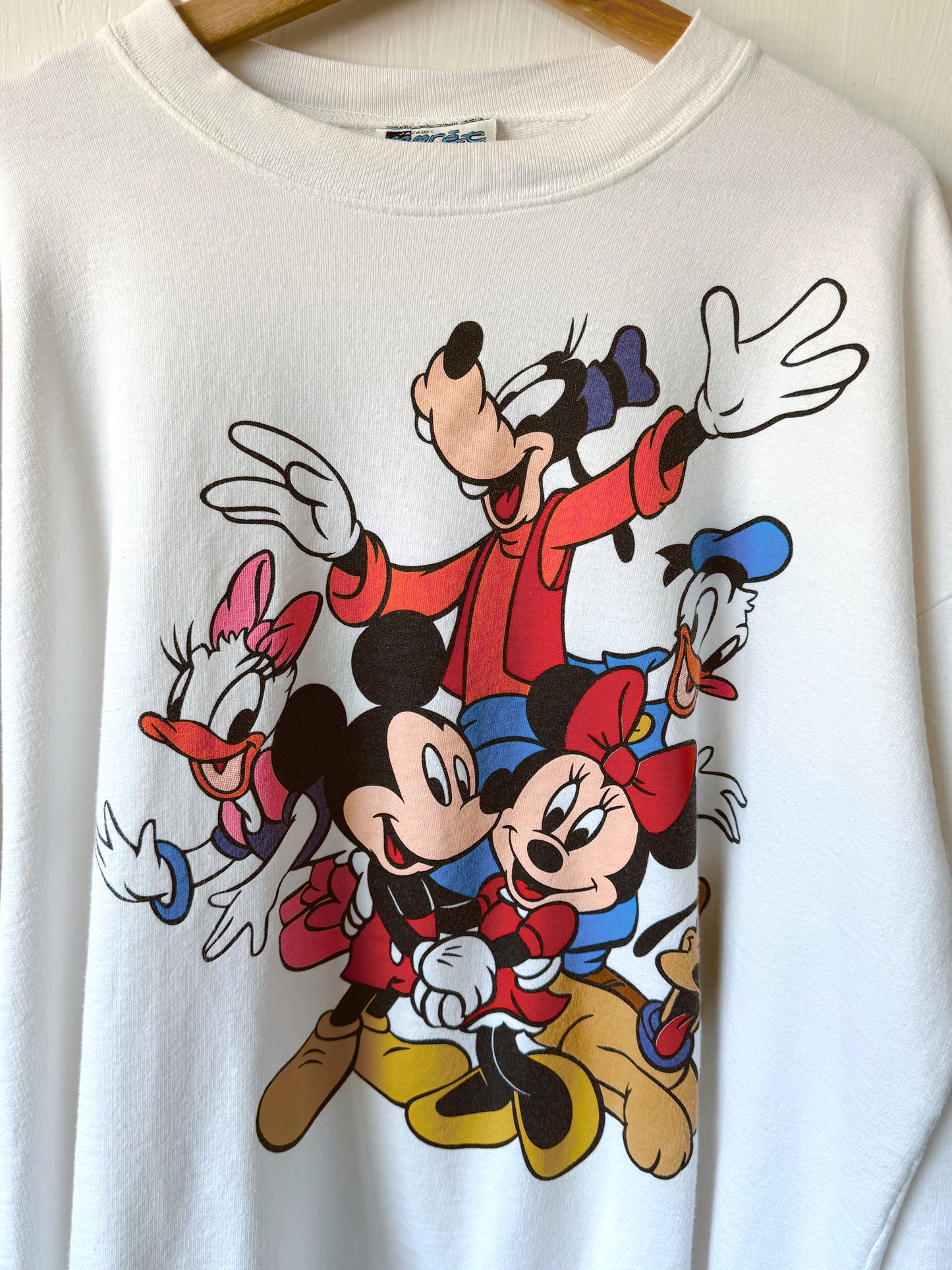 VINTAGE 90’s Mickey + Co White Crewneck - OS