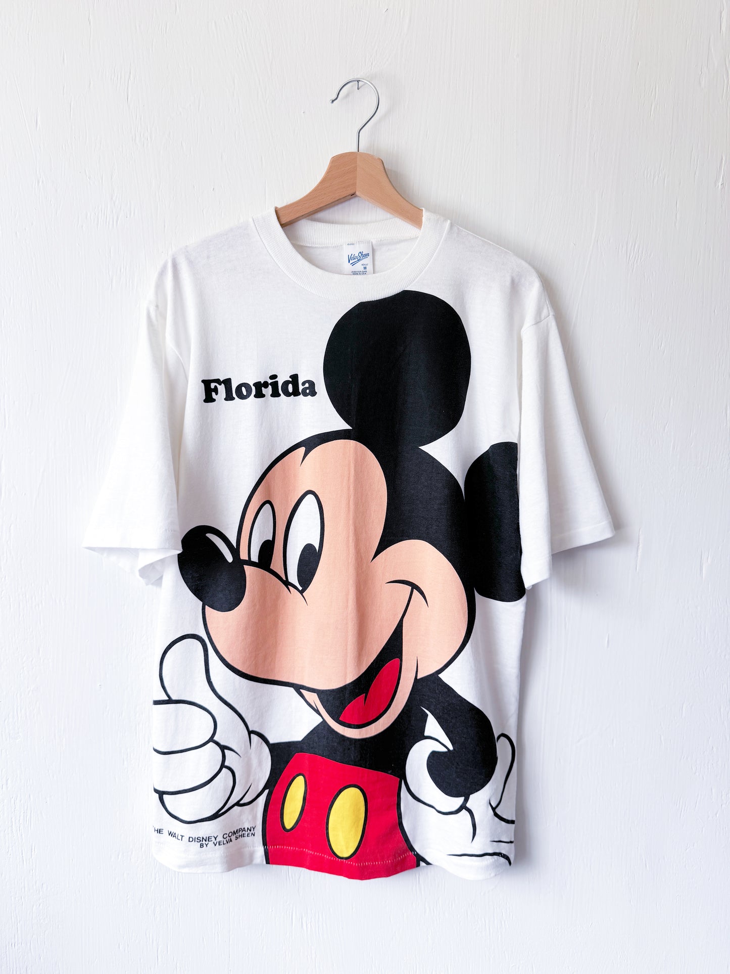 VINTAGE 90’s Big Face Single Stitch Mickey Tee - M