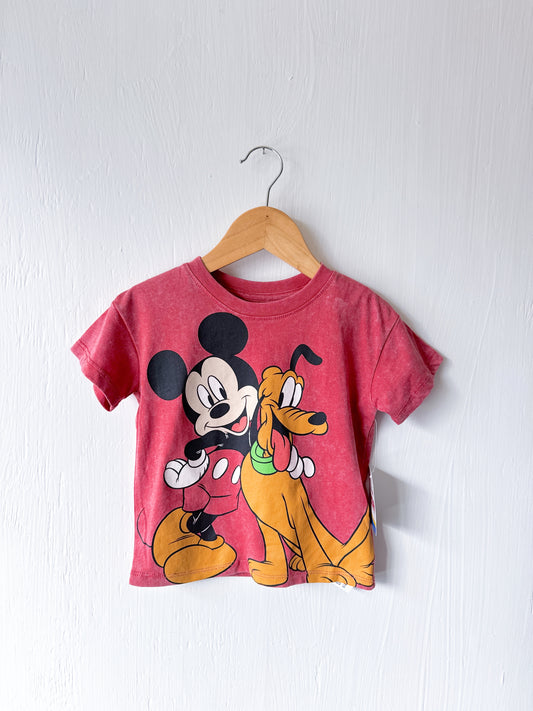 NEW Mickey + Pluto Tee - 2T