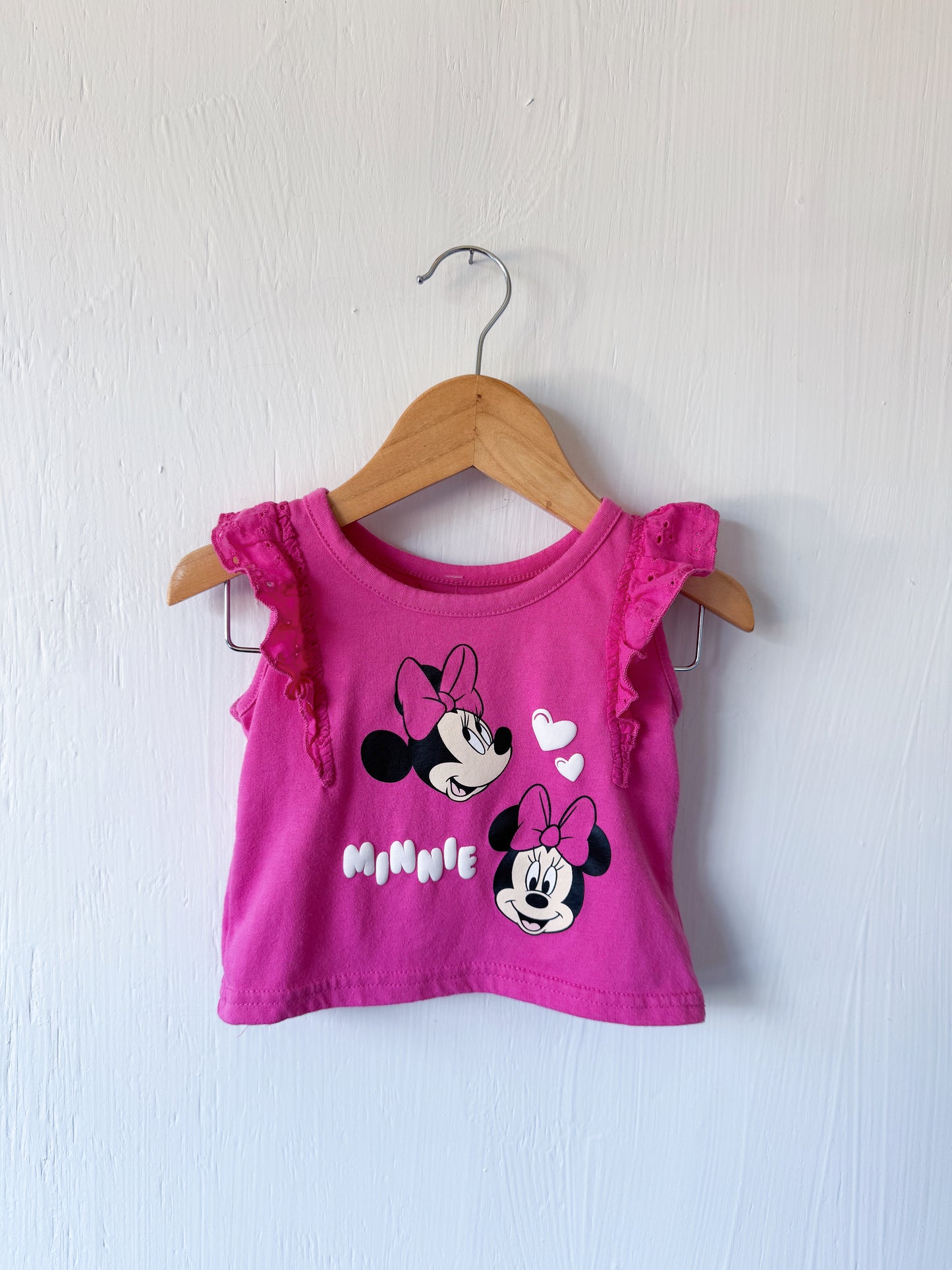Minnie Hearts Flutter Tank - 18M