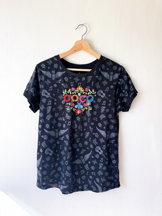 Disney Parks Coco Embroidered Tee - L
