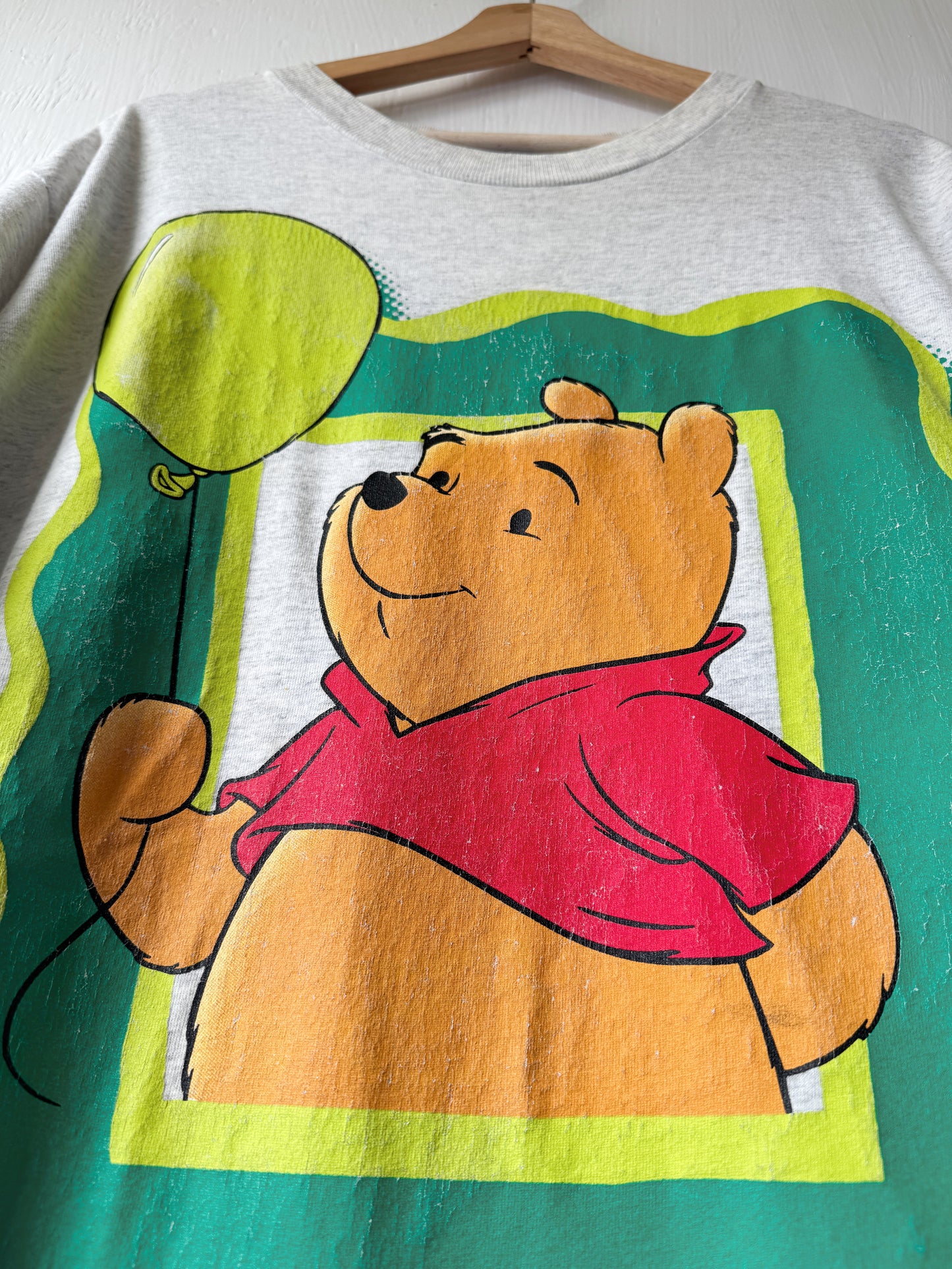 VINTAGE Rare 90’s Pooh Balloon Frame Tee - XL