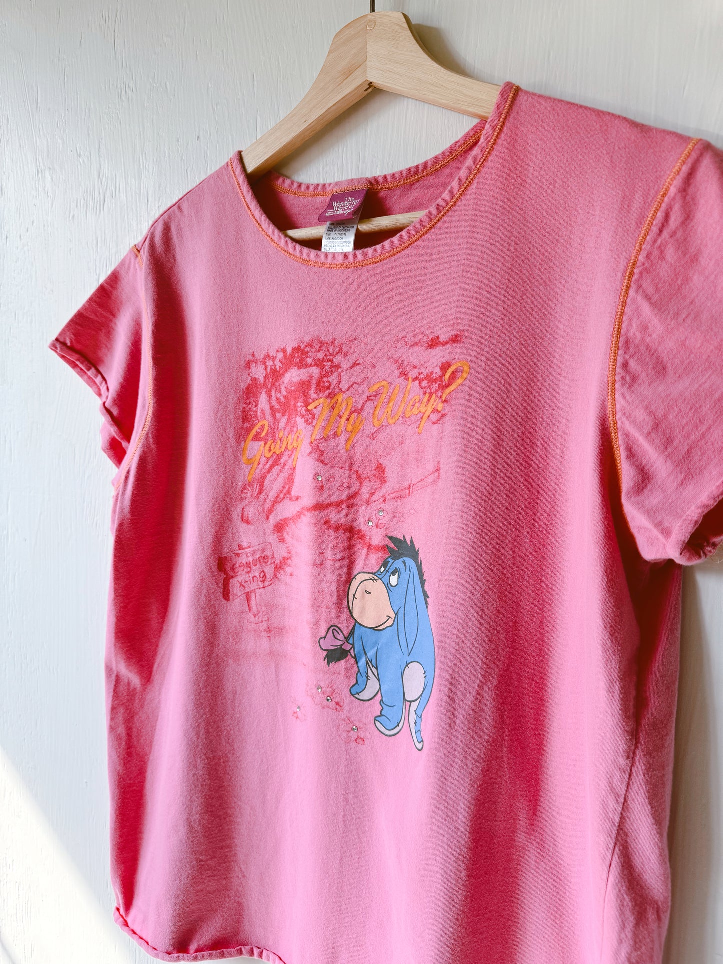 VINTAGE Pink Eeyore Tee - L