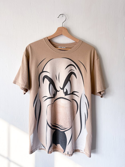 VINTAGE 00’s Big Face Grumpy Tee - L