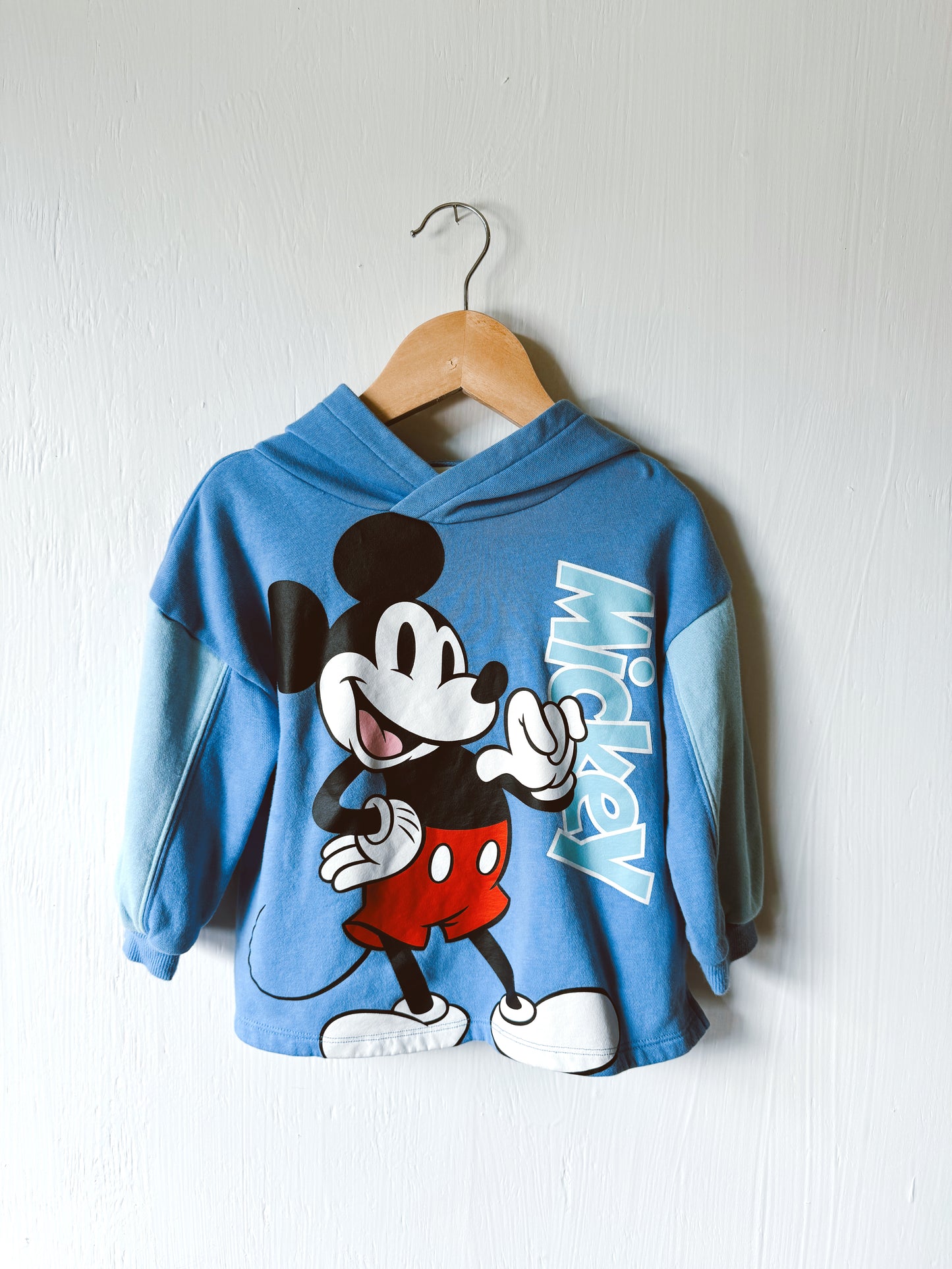 Blue Mickey Hoodie - 2T