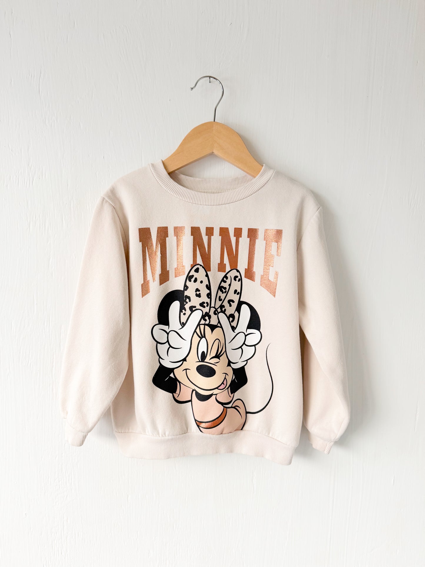H&M Minnie Neutral Crewneck - 5T/6
