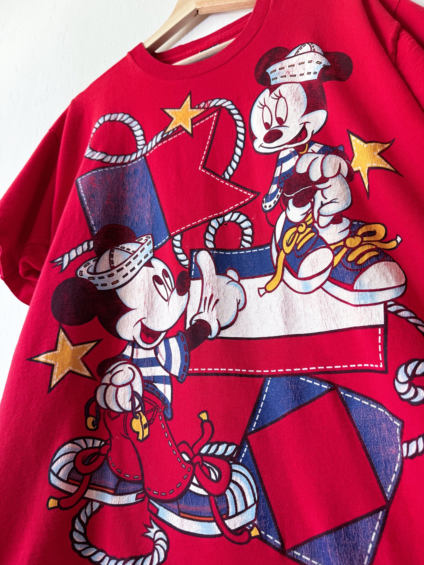 VINTAGE 90’s Mickey + Minnie Nautical Tee - 1X